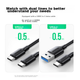 Портативный корпус для жесткого диска UGREEN Type-C, внешний корпус для 2,5-дюймового жесткого диска с интерфейсом USB 3.1, совместимый с ноутбуками и настольными компьютерами, для твердотельных накопителей SATA и механических жестких дисков. - зображення 5