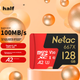 Карта памяти Netac P500 microSDXC 128GB Class 10 UHS-I U3 V30 A2 - изображение 3