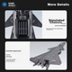 Модель истребителя J-20 Исюаньваньцзю из сплава, реалистичная модель военного боевого самолета, авиационная модель самолета, украшение, детская игрушка, подарок. - изображение 11