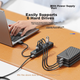 USB-концентратор ORICO USB 3.0, 7-портовая док-станция расширения, многоинтерфейсный преобразователь, независимый источник питания, совместим с ноутбуками и настольными компьютерами, подходит для Lenovo и Huawei, PW7U-U3 - изображение 5