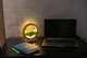 Деревянный круглый LED-ночник со стабилизированным мхом (питание USB-C) светлое дерево, 30 см - изображение 2