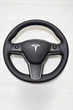 Чохол-Обплетення на кермо з натуральної шкіри Tesla Model 3/ Model Y - зображення 1