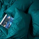 Комплект постельного белья Moon&Star King Size 220x240 см наволочки 4 х 70х70 см Emerald Satin Stripe (MS-820012954) - изображение 5
