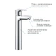 Grohe QuickFix StartEdge Одноважільний змішувач для раковини XL-Size (23777001) - зображення 7