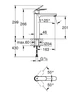Grohe Eurosmart Cosmopolitan Однорычажный смеситель для раковины XL-Size (23921000) - изображение 4