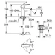 Grohe QuickFix Start Однорычажный смеситель для раковины S-Size (23550002) - изображение 5