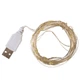 Гірлянда "Роса" 100 LED, жовта, 10 м, від USB (9133-012) - зображення 3