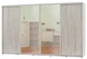 Шкаф-купе четырехдверный Алекса 400*55*250 см Сосна Натти ДСП/Зеркало/Зеркало/ДСП - изображение 1