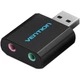 Звуковая плата Vention Audio USB 2х3,5mm jack Metal - изображение 1