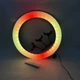 Кольцевая лампа для селфи RGB LED 45 см с держателем на 3 телефона и креплением под штатив, светодиодная лампа для блоггеров, TikTok, фото и видеосъемки с регулировкой яркости, холодный/теплый/RGB свет, 16 цветов MJ-45 - изображение 6