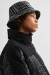 Жіноча чорна твідова картата панама Gant L/XL 4900057 - изображение 5
