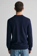 Чоловіче темно-синє лляне поло COTTON LINEN OPEN Gant L 8050193 - изображение 3