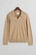 Чоловіче бежеве лляне поло COTTON LINEN OPEN Gant XXL 8050193 - изображение 5