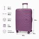 Чемодан Madisson 42203 средний 68л фиолетовый (42203-M-Purple) - изображение 2
