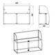 Полка настенная Компанит П-11 Яблоня - изображение 2