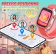 Детские смарт часы Lemfo T19 с GPS, 4G видеозвонками, прослушкой и 2 сменными ремешками в комплекте Фиолетовые - изображение 9