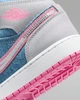 Кросівки дитячі Air Jordan 1 Mid Se (Gs) Grey/Blue HQ1999-400 37.5 - зображення 8