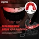 Капа OPRO термопластик дитяча до 10 червона чорна - зображення 3