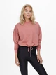 Толстовка ONLSQUARE L/S STRING O-NECK CC SWT 15234269-Ash Rose ONLY L Розовий 15234269-ASH ROSE M - изображение 1