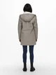 Куртка ONLSALLY RAINCOAT CC OTW 15206116-Brushed Nickel-Detail:WHITE TEDDY ONLY M Сірий 15206116-BRUSHED NICKEL-D XS - зображення 2