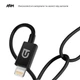 Дата кабель USB 2.0 AM to Lightning 1.0m black Armorstandart (ARM64287) - зображення 3