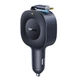 Автомобільний зарядний пристрій Baseus PrimeTrip VR2 30W Type-C з вбудованим кабелем 80 см чорний (6932172692216) - зображення 4