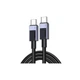 Дата кабель USB-C to USB-C 3.0m 100W L512 gray Ugreen (ek20331) - изображение 1