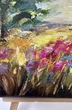 Картина маслом пейзаж Золотое поле, мини картина 15×15 см, пейзаж, декор для интерьера - изображение 3