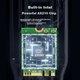 Беспроводная сетевая карта EB-LINK на базе чипа Intel AX210 для ноутбуков, интерфейс M.2 5374M, трехдиапазонная гигабитная сетевая карта WiFi6, Bluetooth 5.3, внутренний модуль для компьютера. - изображение 10