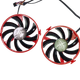 Вентилятор (кулер) First D 53868 для відеокарти XFX RX 460 комплект 2шт (FDC10U12S9-C) - изображение 1