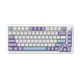 Клавіатура Ajazz AK820 Max RGB White Purple - зображення 2