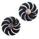 Вентилятор (кулер) FirstD 53872 для відеокарти Sapphire Pulse RX 5500/5600/5700 XT комплект 2шт. (FD10015M12D) - изображение 1