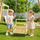 Качели детские подвесные для дома и улицы Toys качеля деревянная со спинкой (№136) - изображение 3