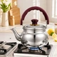 Чайник для плиты A-PLUS Tea Expert 2в1 встроенное сито для листового чая, 1.0 л из нержавеющей стали - изображение 4