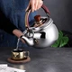 Чайник для плиты A-PLUS Tea Expert 2в1 встроенное сито для листового чая, 1.0 л из нержавеющей стали - изображение 6