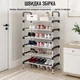 Полка для обуви Shoe Rack 6 полок (8068) Черный - изображение 7