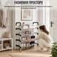 Полка для обуви Shoe Rack 4 полки (8038) Черный - изображение 5