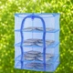 Подвесная сетка сушилка для сушки рыбы фруктов овощей грибов Fish Drying Net 4 яруса 40 х 40 х 65 см - изображение 13
