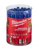 Маркер для будмайданчика INKZALL MILWAUKEE, тонкий синій (48223180) - изображение 3