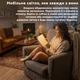 Настільна світлодіодна LED лампа-нічник Inspire H-13 Black на акумуляторі - зображення 4