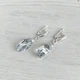Серьги Hand Made с подвесками Сваровски необычной формы - изображение 1
