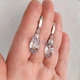 Серьги Hand Made с подвесками Сваровски необычной формы - изображение 3