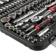 Набор инструментов профессиональный INTERTOOL ET-8110 ( STORM, 1/2" + 1/4", Cr-V, 110 од., SUPER LOCK, головки: 4-32 мм, E4-E24, біти 35 од., прод. головки: 6-22 мм) - изображение 4