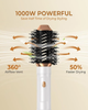 Мультистайлер 6 в 1 UKLISS Air Styler: Фен-щітка з ефектом Coanda, іонізація, кераміка, стайлер для локонів та об'єму, Білий - зображення 7
