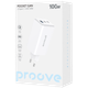 Сетевое зарядное устройство Proove Pocket GaN Max 100W USB/2хType-C Белый (WCPG10012202) - изображение 2