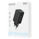 Сетевое зарядное устройство Proove Pocket GaN 65W (2Type-C+USB) black (WCPG65121201) - изображение 8