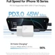 Зарядний пристрій 45W Baseus PicoGo GaN6 Pro Fast Charger Type-C білий (P10176800213-00) - зображення 2
