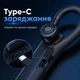 Bluetooth-гарнітура S890 бездротова Type-C до 10 годин роботи з шумозаглушенням чорна - зображення 5