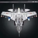 Конструктор Самолет Истребитель Shenyang J-15 с подвижными деталями подставка 2062 дет Серый (28758) - изображение 8