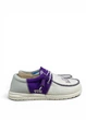 Мокасины Hey Dude Wally Tri TCU Purple/White (41323-540), Белый, Размер 43 (US M10) 28.5 см - изображение 2